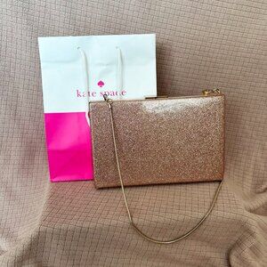 Kate Spade All That Glitters Emanuelle Crystal court glitter Box Clutch